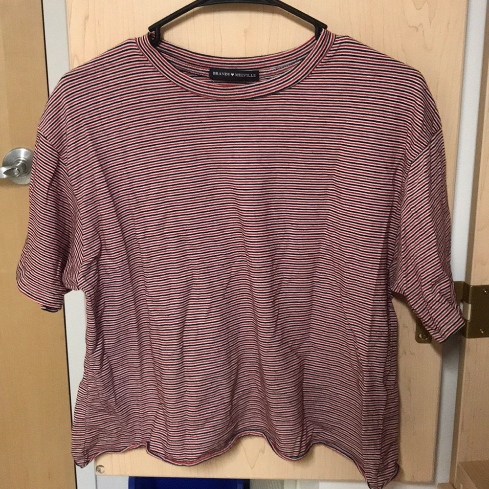 Stripe box tee
